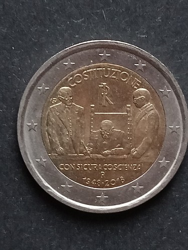 Moneta euro costituzione con - euro,